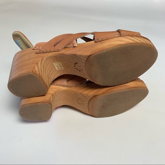 Free people Emmy wrap clogs in nude - Picture 4 of 4